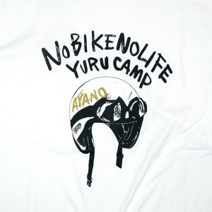 Yuru Camp Helmet T-shirt Ayano (White | Size M)_