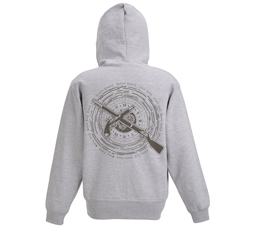 Date A Live IV - Kurumi Tokisaki Zafkiel Zip Hoodie (Mix Gray | Size S)