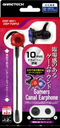 Gamers Canal Earphone for Switch/PS4/PS5 (Deep Red/Deep Purple) thumbnail 1