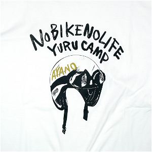 Yuru Camp Helmet T-shirt Ayano (White | Size L)