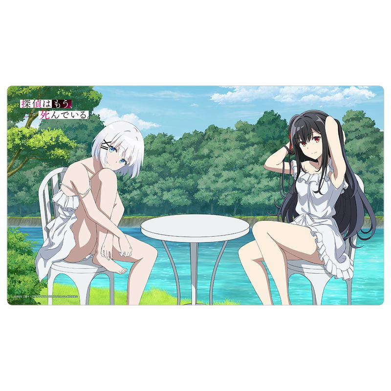 The Detective Is Already Dead Original Illustration Rubber Mat: Siesta & Natsunagi Nagisa / Lakeside image 1