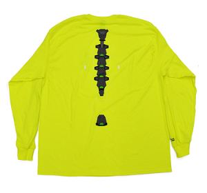 Cyberpunk: Edgerunners - David's Backbone Cyberware Long T-Shirt (Yellow | Size M)