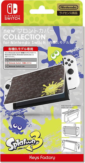 New Front Cover Collection for Nintendo Switch OLED Model (Splatoon 3 Type-B)_