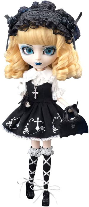 Pullip Mana Elegant Gothic Lolita Rose Cross Jumper Skirt_