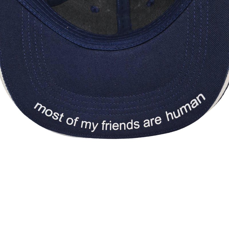 Sophia The Robot Cap:"Most of my friends are human" (Blue) image 4
