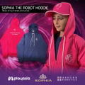 Sophia The Robot Hoodie:"Most of my friends are human" (Pink | Size S) thumbnail 1