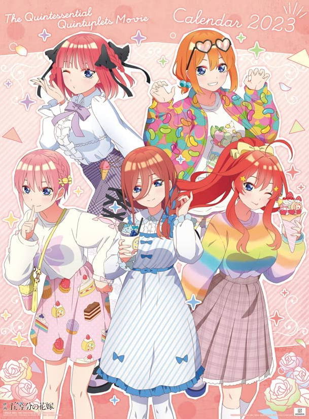The Quintessential Quintuplets Movie Calendar 2023