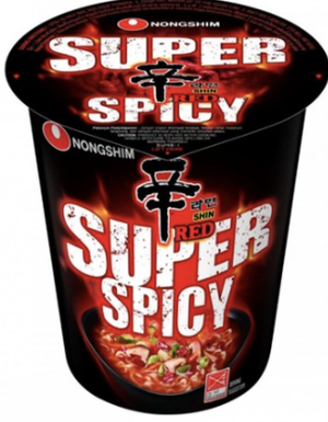 Nong Shim Red Shin Cup Noodles - Super Spicy Flavor_