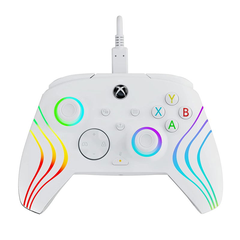 PDP Afterglow Wave Wired Controller for Xbox One / Xbox Series X|S (White) image 2