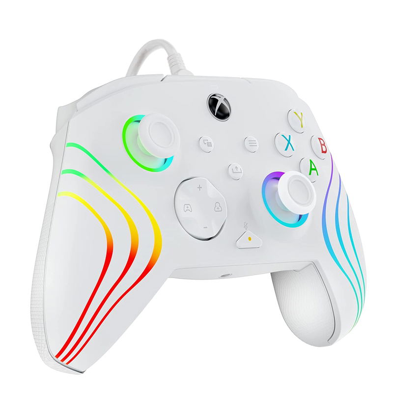 PDP Afterglow Wave Wired Controller for Xbox One / Xbox Series X|S (White) image 3