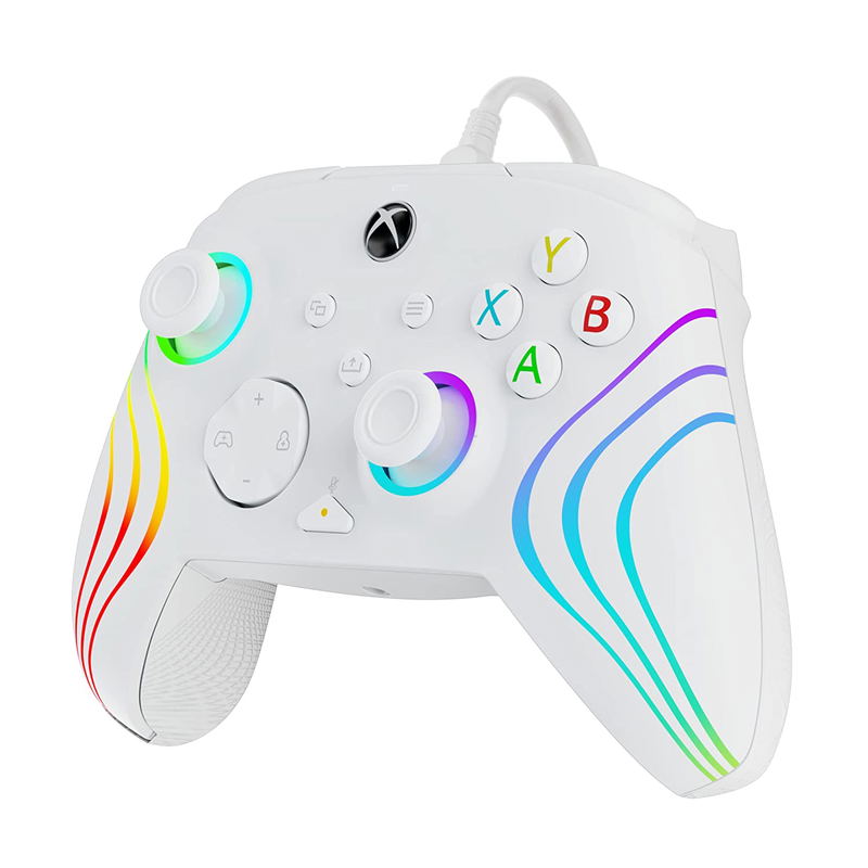 PDP Afterglow Wave Wired Controller for Xbox One / Xbox Series X|S (White) image 4