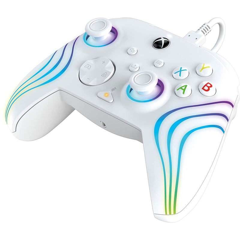 PDP Afterglow Wave Wired Controller for Xbox One / Xbox Series X|S (White) image 5