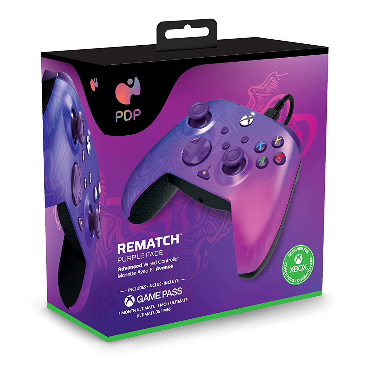 PDP Rematch Advanced Wired Controller For Xbox Series X S Purple Fade Pdp Rematch Advanced Wired Controller For Xbox Series X S Purple Fade