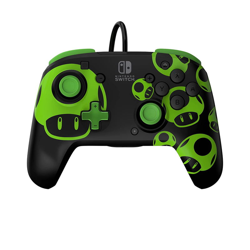 PDP Rematch Wired Controller for Nintendo Switch (1-Up Glow in the Dark) image 2