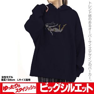 Urusei Yatsura Anime Ver. - Lum Big Silhouette Pullover Hoodie (Navy | Size M)
