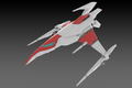 Darius 1/144 Scale Plastic Model Kit: Silver Hawk 3F-1B Space Fighter thumbnail 6