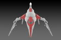 Darius 1/144 Scale Plastic Model Kit: Silver Hawk 3F-1B Space Fighter thumbnail 7
