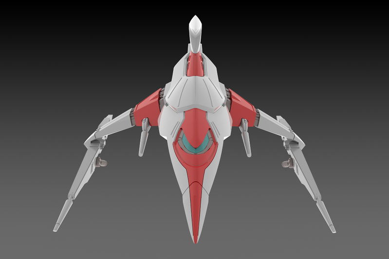 Darius 1/144 Scale Plastic Model Kit: Silver Hawk 3F-1B Space Fighter image 7