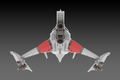 Darius 1/144 Scale Plastic Model Kit: Silver Hawk 3F-1B Space Fighter thumbnail 8