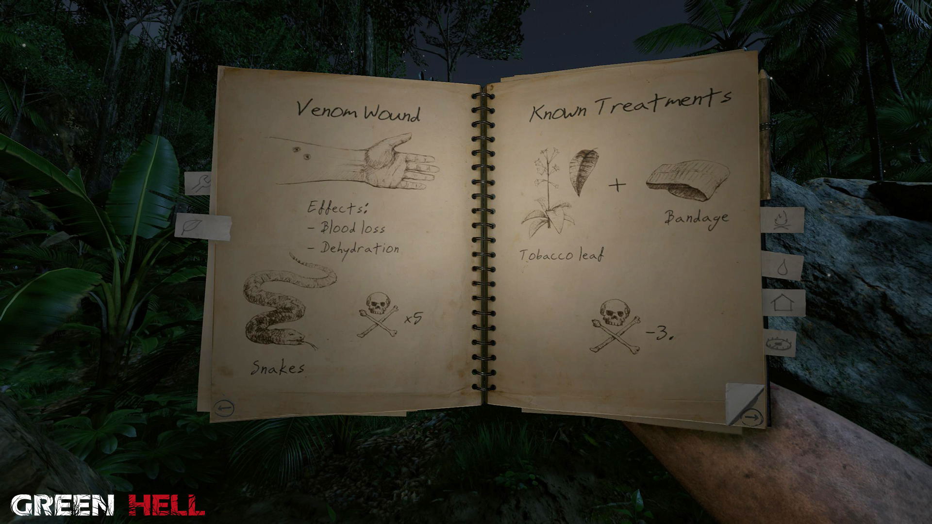 tobacco plant green hell Tutorial | Get North and find a | Inspect your body | Cut down Molineria Green Hell Interactive Map: Items,