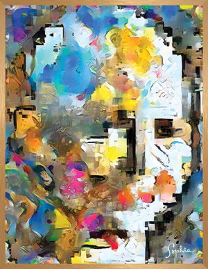 Sophia Art Canvasses: Contemplation (2021) (Size 31 x 41 cm)_