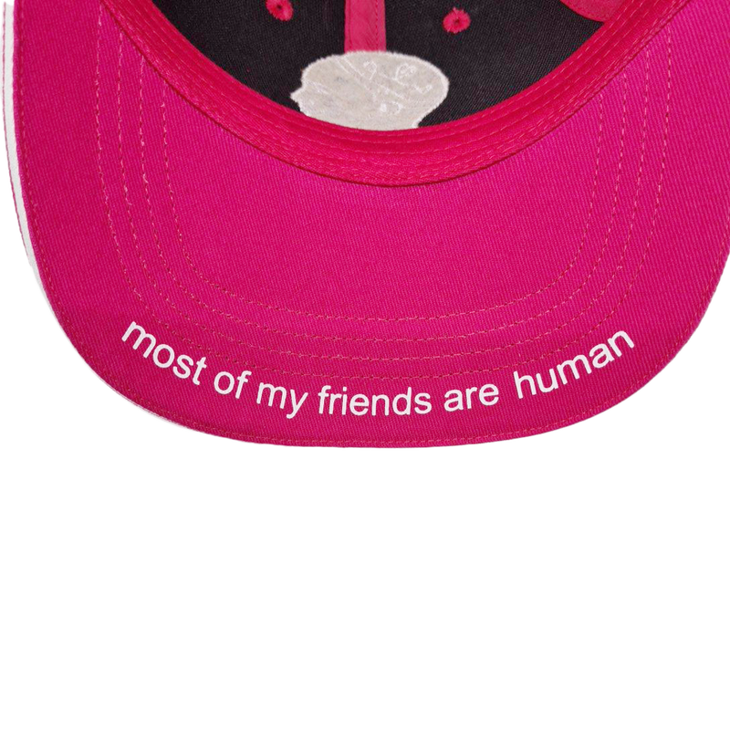 Sophia The Robot Cap:"Most of my friends are human" (Pink) image 4