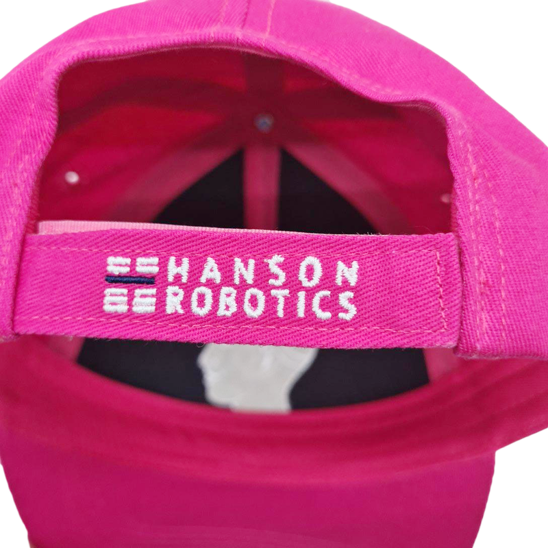 Sophia The Robot Cap:"Most of my friends are human" (Pink) image 5