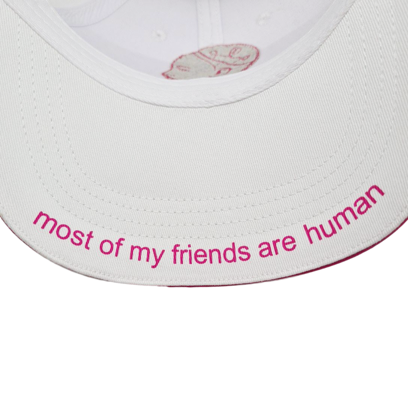Sophia The Robot Cap:"Most of my friends are human" (White) image 4