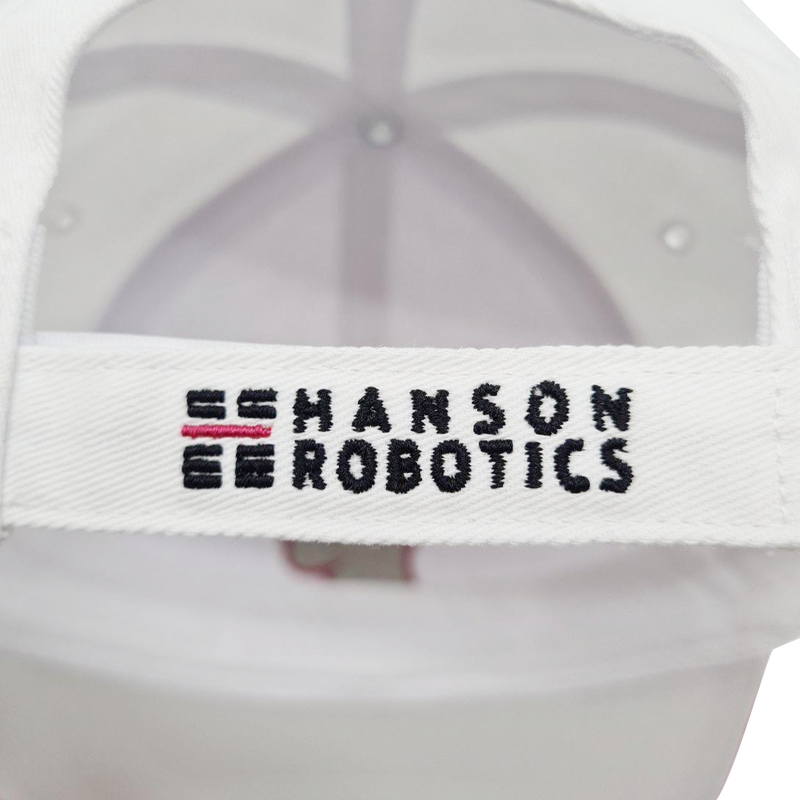 Sophia The Robot Cap:"Most of my friends are human" (White) image 5