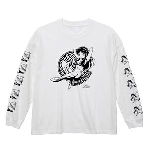 Urusei Yatsura Anime Ver. - Lum Big Silhouette Long Sleeve T-Shirt (White | Size L)_