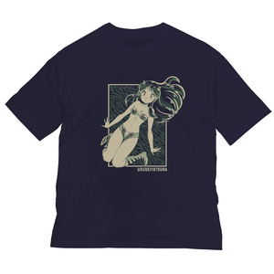 Urusei Yatsura Anime Ver. - Lum Big Silhouette T-Shirt (Navy | Size XL)_