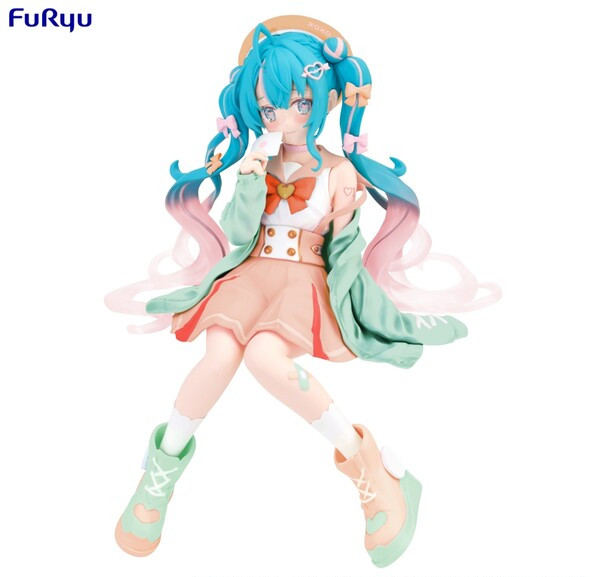 Vocaloid Hatsune Miku Noodle Stopper Figure: Hatsune Miku Love Sailor Citrus Cream Ver. image 1