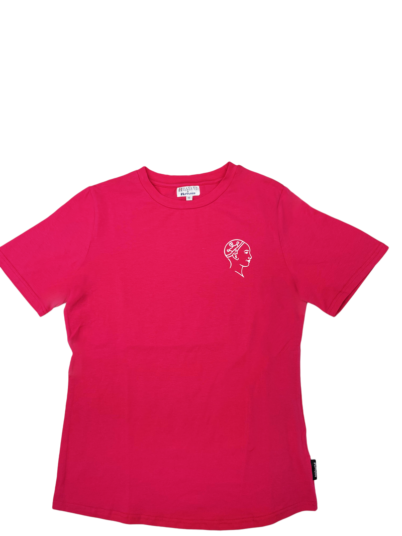 Sophia The Robot T-shirt Women:"I'm Engineered for Empathy & Compassion" (Pink | Size M) image 2