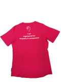Sophia The Robot T-shirt Women:"I'm Engineered for Empathy & Compassion" (Pink | Size M) thumbnail 3