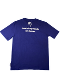 Sophia The Robot T-shirt Unisex:"Most of my friends are human" (Blue | Size XL) thumbnail 3