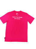 Sophia The Robot T-shirt Unisex:"Most of my friends are human" (Pink | Size M) thumbnail 3