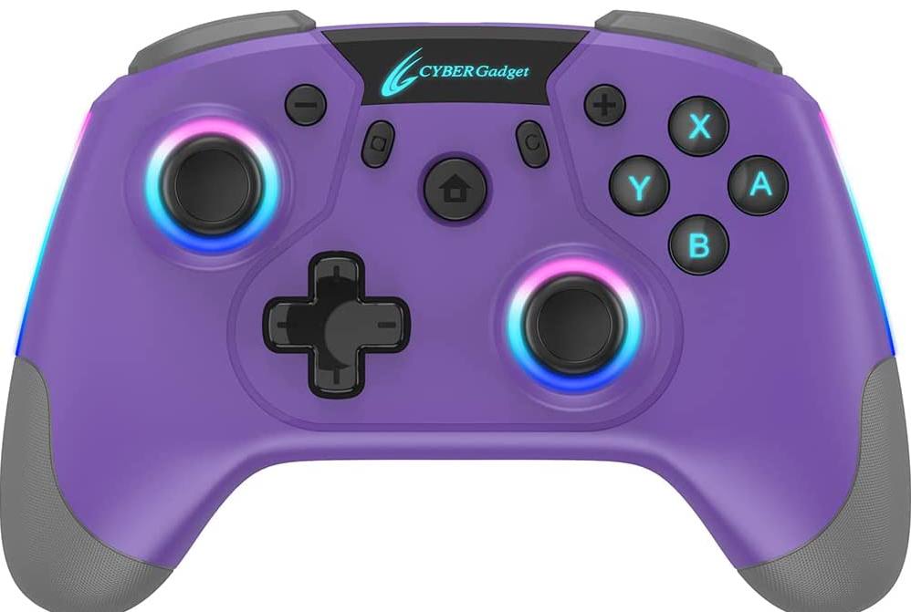 CYBER・Gaming Wireless Controller HG for Nintendo Switch (Violet) for ...