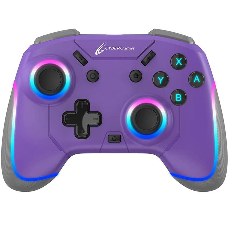 Cyber Gadget Gaming Wireless Controller Mini HG for Nintendo Switch (Violet) image 1