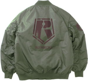 Armored Trooper Votoms - Red Shoulder MA-1 Jacket (Moss | Size L)_