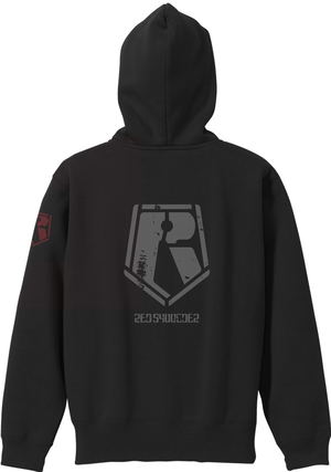 Armored Trooper Votoms - Red Shoulder Custom Zip Hoodie (Black | Size XL)_