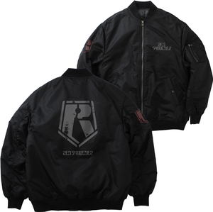 Armored Trooper Votoms - Red Shoulder MA-1 Jacket (Black | Size M)_