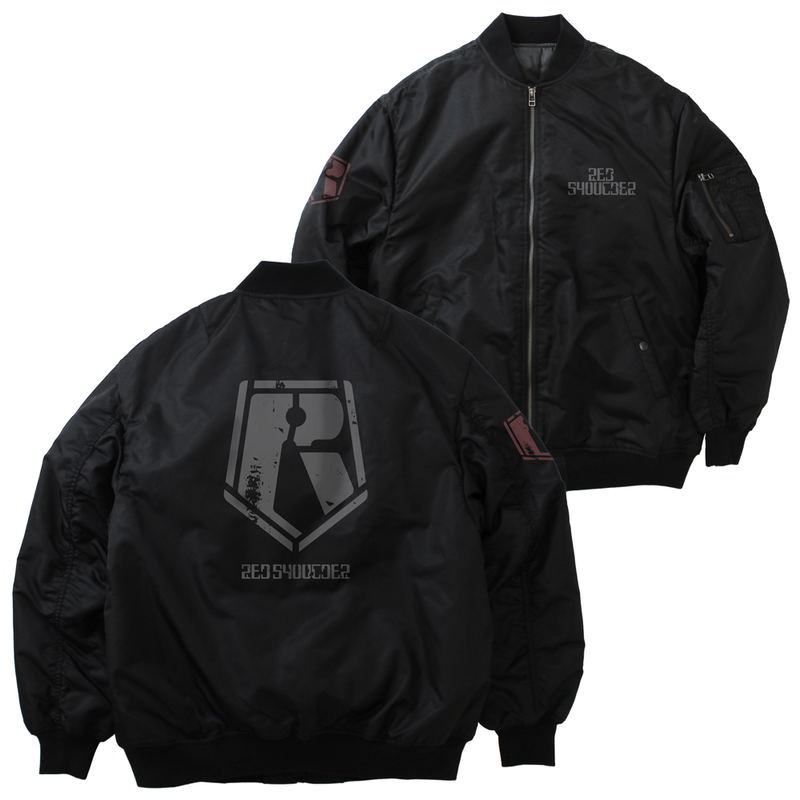 Armored Trooper Votoms - Red Shoulder MA-1 Jacket (Black | Size M) image 1