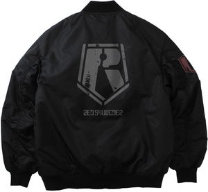 Armored Trooper Votoms - Red Shoulder MA-1 Jacket (Black | Size M)_