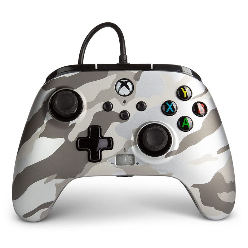 PowerA Enhanced Wired Controller for Xbox Series X|S (Metallic White Camo) image 1