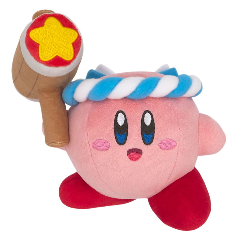 Kirby's Dream Land All Star Collection Plush KP62: Hammer Kirby (S Size) image 1