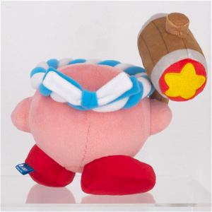 Kirby's Dream Land All Star Collection Plush KP62: Hammer Kirby (S Size)