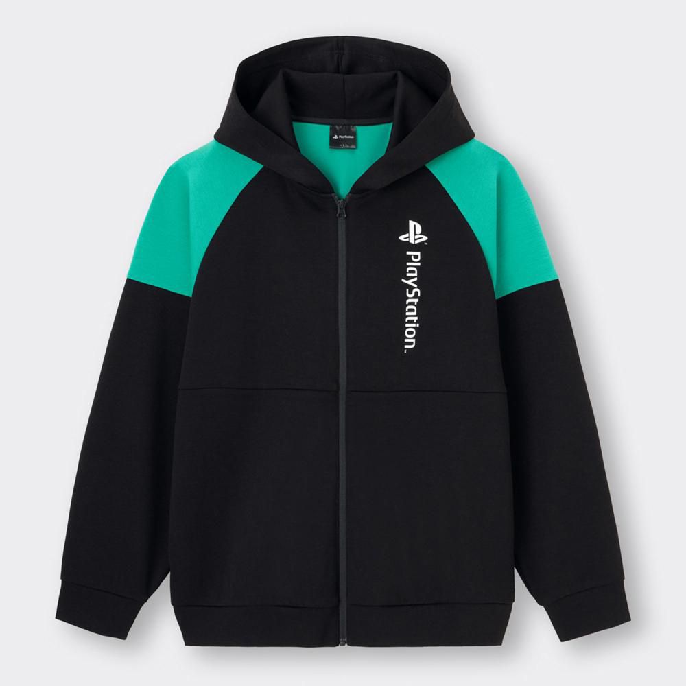 GU PlayStation Double Face Zip Hoodie (Black | Size M)
