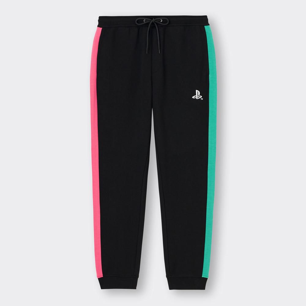 GU PlayStation Double Face Jogger Pants (Black | Size L)