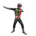 Kamen Rider Mega Soft Vinyl Kit Reproduction Edition: Kamen Rider 2 thumbnail 1