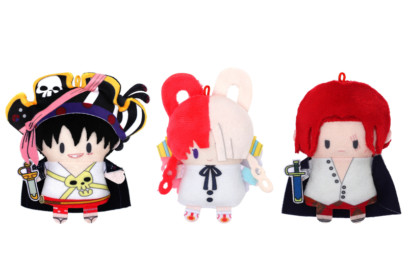 One Piece Finger Mascot Puppela Set: Monkey D. Luffy & Uta & Shanks (Movie One Piece Film Red Ver.) image 1